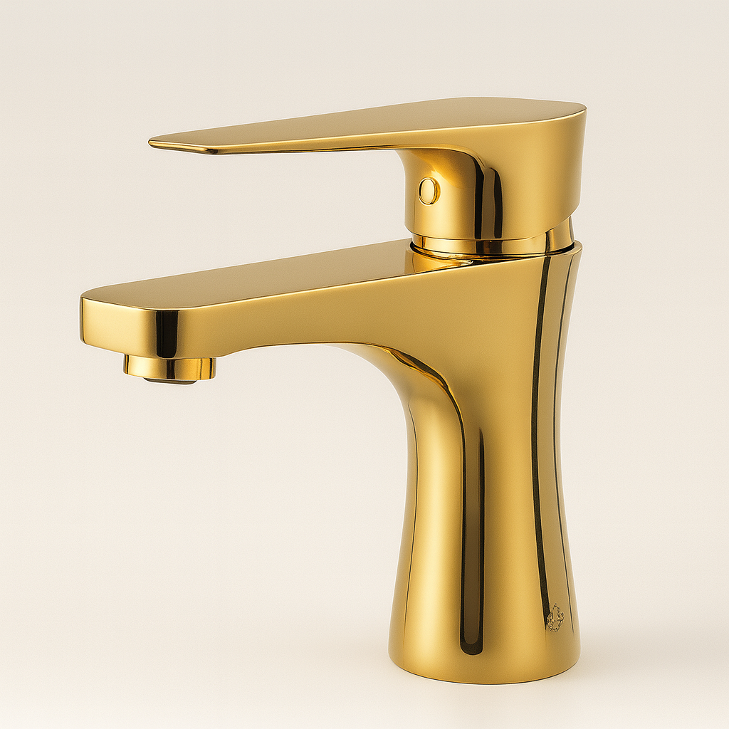 خلاط مغسلة ذهبي 